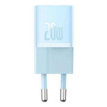 Блок живлення Швидка зарядка Мережевий Зарядний Пристрій Baseus GaN5 Fast Charger(mini) 1C 20W EU Blue