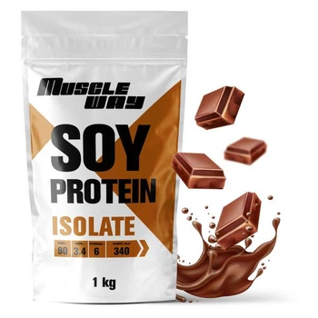 Протеин соевый изолят MuscleWay 90 % в порошке на 30 порций 1 кг Шоколад (33-126-SOY90-MW/1)