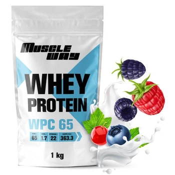 Протеин сывороточный MuscleWay Whey Protein 65% 1 кг на 22 порции Лесная ягода (14-125-ksb65-mw-rs-9)