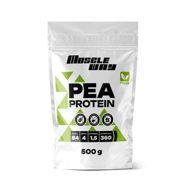 Протеин гороховый растительный MuscleWay 84% 500 г в порошке на 16 порций Без вкуса (33-126-pp-MW-500gr)