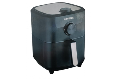 Електрична аерофритюрниця Povena Air Fryer PVN-5522 1500 Вт з таймером антипригарна чаша Чорна (127-14-16303)