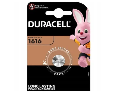 Батарейка літієва DURACELL CR1616, на блістері 1шт