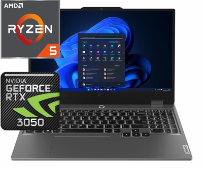 Ноутбук (2024) для гейминга Lenovo LOQ-15 R5-7235HS/ 32GB / 2TB/ Win11x Licensed/ RTX3050 / 15,6" 144Hz
