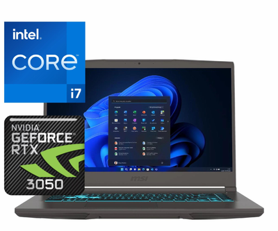 Ноутбук (2024) для гейминга MSI Thin 15 i7-13620H/ 32GB / 1TB/ RTX3050 / 15.6" 144Hz