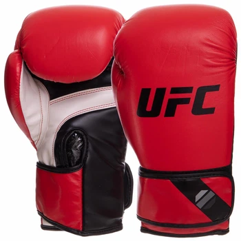Перчатки боксерские на липучке UFC Pro Fitness Training Gloves 75031 размер 12 унций Red