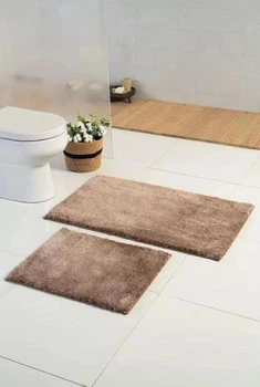 Набір килимків для ванної SOFTMICRO Vonaldi (2 шт.) 60×100 см + 60×50 см - Кавовий