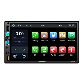 Автомагнітола 2DIN Cyclone MP-7128 WinCe CarPlay/Android Auto