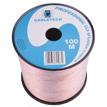 Кабель акустический Cabletech 2x0.5 CCA 100м прозрачный KAB 0354
