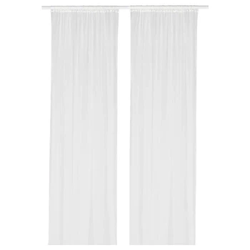 Гардина біла прозора 2 шт 280x300 см IKEA LILL тюлеві штори фіранка тюль 100.702.62