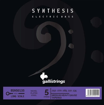 Струни для бас-гітари Gallistrings BSN50135 (.050-.135), Synthesis, MEDIUM HEAVY TAPERED, Nickel