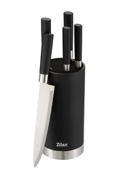 Набор ножей на подставке Zilan ZLN1609 Black