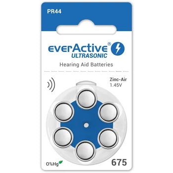 Батарейка everActive ULTRASONIC 675, 1.45V, блистер 6шт (для слухового аппарата)