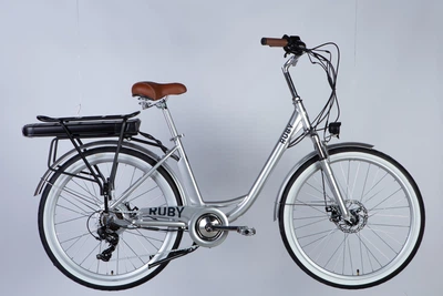 Электровелосипед AL 26" Dorozhnik eRuby рама 17" 48B 12.5А/ч 500Вт серый (ELB-D-26-252)