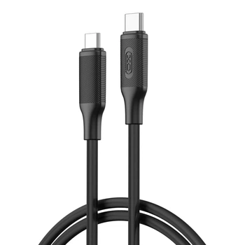 Кабель XO NB-Q265B-CC USB-C to USB-C 60W Power Delivery 1 м Black (NB-Q265B-CC.black)