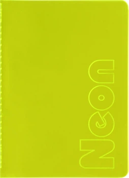 Книга записна Buromax Neon A5 80 аркушів у клітинку Жовта (BM.24822180-08)