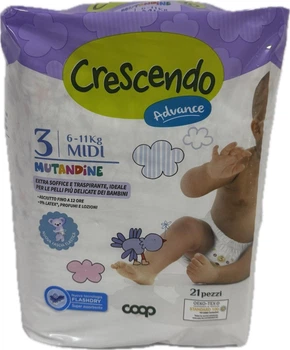 Підгузки-трусики Crescendo Advance midi 6-11 кг 21 шт