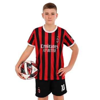 Форма футбольная детская AC Milan Rafael Leão Милан SP-Planeta 4651 размер XS (22) рост 125-130см