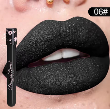 Губная помада Dragon Ranee №6 Чорна Matte Lip Gloss