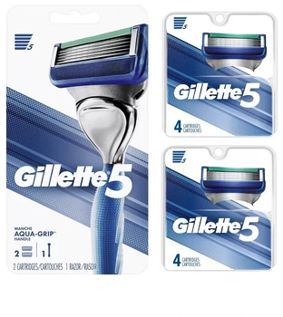 Бритвенный станок Gillette 5 с 10 сменными картриджами