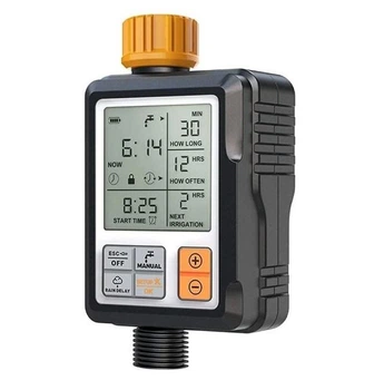 Программируемый таймер подачи воды DIGITAL IPX5 с LCD экраном для садовых растений