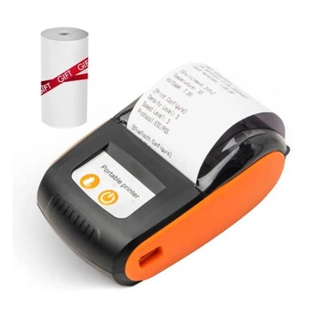Мобільний портативний термопринтер Goojprt PT-210 для друку чеків 58 мм, з Bluetooth, pos принтер, міні термопринтер + подарунок (папір для друку)