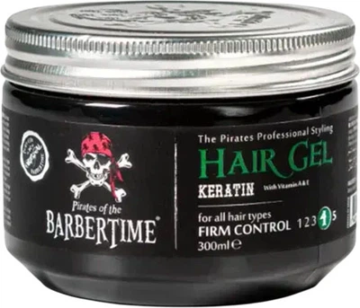 Гель для укладки волос Barbertime Hair Gel Keratin 300 мл (8682815651183)
