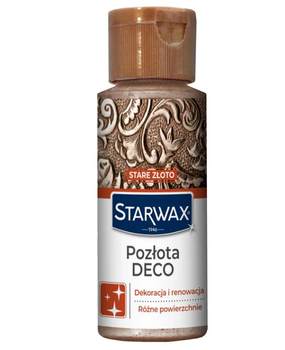 Декоративное покрытие позолота Starwax Deco, оттенок «Старое золото», 59 мл (5900789000367)