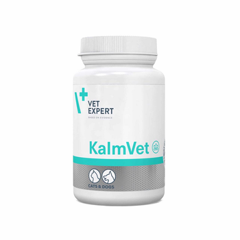 Кормовая добавка KalmVet Vet Expert успокаивающий препарат для собак и кошек 60 капсул