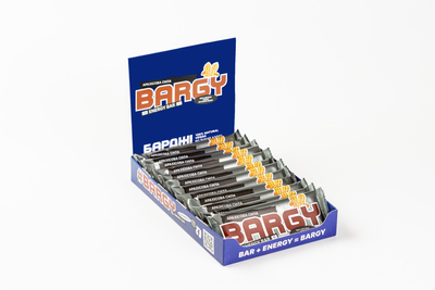 Упаковка батончиків BARGY АРАХІСОВА СИЛА 12 шт. х 40 г