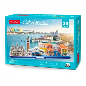 Трехмерная головоломка-конструктор CubicFun "CITY LINE VENICE" арт. MC269h