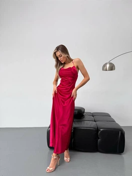 Эффектное платье комбинация 1007tr Simply Sexy красный XS