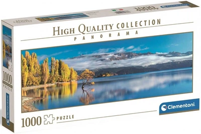 Пазли Clementoni Panorama High Quality Collection - Золотий відблиск озера Ванака, Нова Зеландія / 1000 елементів (39886)