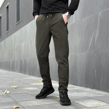 Брюки мужские Point softshell Pobedov прямые повседневные XXXL хаки (25052)