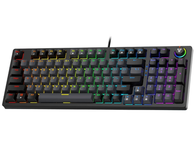 Клавиатура механическая игровая с подсветкой Fantech ATOM96 AMK-890 Blue switch, Eng/Укр/Рус, Black-Grey