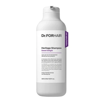 Антивозрастной шампунь для ослабленной кожи головы и тонких волос Dr.FORHAIR Heritage Shampoo Sweet Delight, 500 мл
