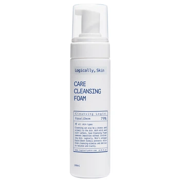 Мягкая очищающая пенка для умывания Logically, Skin Care Cleansing Foam, 200 мл