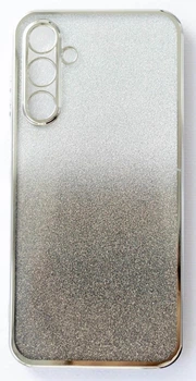 Чехол с блестками и защитой камеры для Samsung Galaxy S24 Серебристый