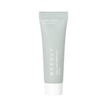 Зволожуючий сонцезахисний крем з рослинним скваланом Needly Vegan Mild Moisture Sun SPF 50+ PA++++, 10 мл