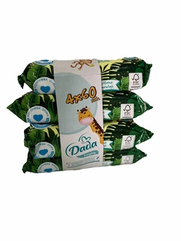 Дитячі вологі серветки Dada everyday 60*4 для щоденного використання