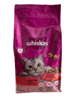 Сухий корм для котів Whiskas з яловичиною 1,9кг