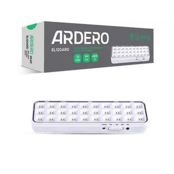 Светодиодный светильник 2W на аккумуляторе Ardero 1000 мАч с прямоугольным корпусом 6500К белого цвета IP20 EL120ARD