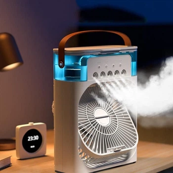 Портативний міні-кондиціонер Air Cooler Fun, настільний вентилятор зі зволожувачем повітря Білий ACF-9090-White