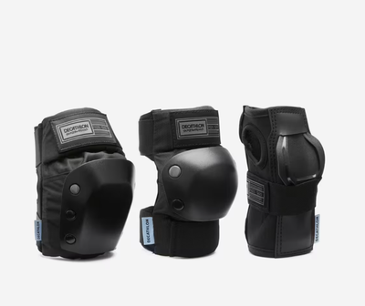 Детский Комплект Защиты OXELO Kids Pad 500 (XXS) из 3 Элементов Черный