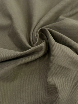 Костюмная ткань Микровельвет оливковый 150см 1пог.м (786-16W-105)