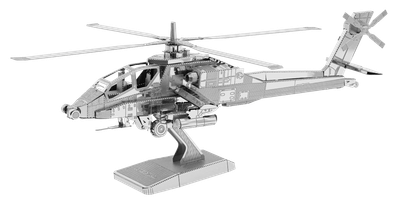 Металлический 3D конструктор "Ударный вертолёт AH-64 Apache"