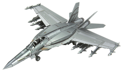 Металлический 3D конструктор Metal Earth "Истребитель-бомбардировщик F/A-18 Super Hornet" (MMS459)