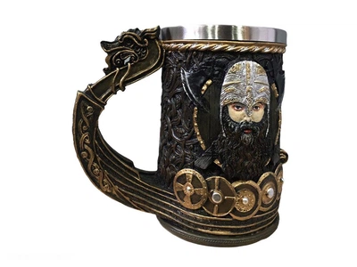 Кухоль Чашка Гра Престолів Дракар Вікінг 3D Пивний кухоль "Danegeld Tankard"