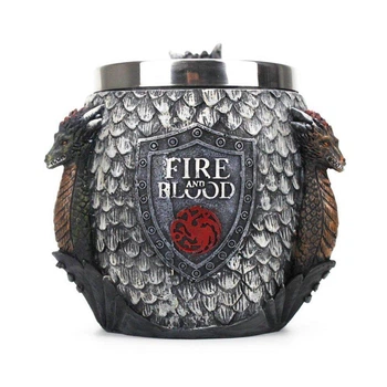 Кружка Чашка Игра Престолов Fire and Blood Targaryen 3D Дом Таргариен