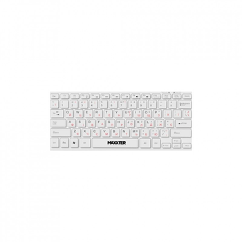 Клавіатура Maxxter USB UA KBM-C01W-UA White (KBM-C01W-UA)