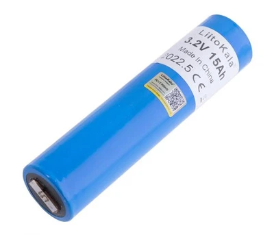 Літій-залізо-фосфатний акумулятор LiFePO4 LiitoKala 18500, 15Ah, 3.2V